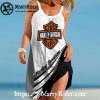 Winged Emblem Harley Davidson Beach Dress White Breeze