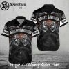 Winged Skull Harley-Davidson Black Button Shirt