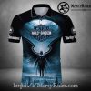 Black Flame Skull Harley Davidson Polo Shirt