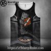 Cracked Asphalt Skull Harley Davidson Tank Top Design