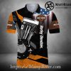 Bride Skull Mask Harley Davidson Polo Shirt