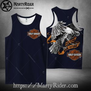 Live to Ride Eagle Harley Davidson Tank Top Bold Look