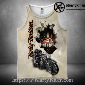 Motor Wall Breakout Harley Tank Top for Motorcycle Fans