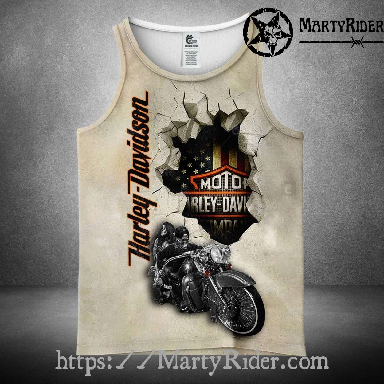 Motor Wall Breakout Harley Tank Top for Motorcycle Fans Motor Wall Breakout Harley Tank Top for Motorcycle Fans