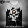 Smoky Skull Stripe Harley Davidson Tank Top Design